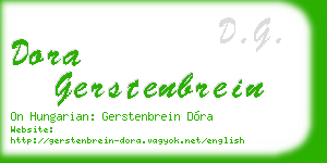 dora gerstenbrein business card